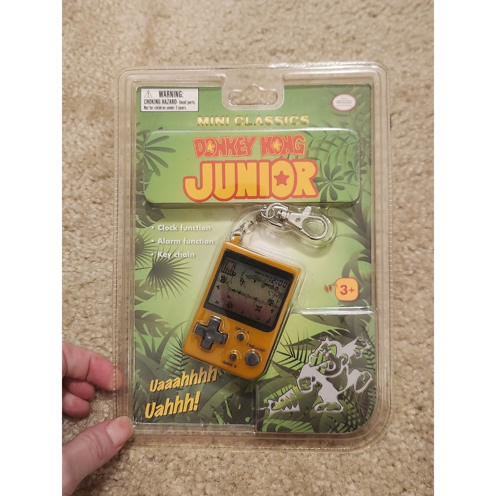 Donkey Kong Junior Mini Classics Electronic Handheld Keychain NEW